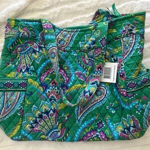 Colorful Paisley Quilted Tote